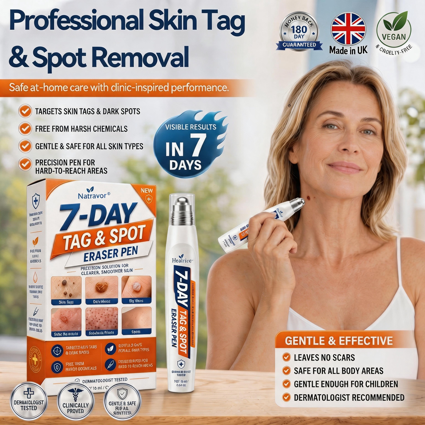 𝐏𝐡𝐚𝐫𝐦𝐚𝐜𝐢𝐬𝐭 𝐑𝐞𝐜𝐨𝐦𝐦𝐞𝐧𝐝𝐞𝐝 🌿🌿Natravor® 7-𝐷𝑎𝑦 𝗧𝐚𝐠 & 𝗦𝗽𝐨𝐭 𝐄𝐫𝒂𝒔𝒆𝒓🪄(Zero 𝐏𝐚𝐢𝐧, Zero 𝐒𝐜𝐚𝒓𝒔 Rollerball)👩‍⚕️